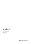 Arabesk 6 User manual