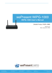 WiPG-1000 User Manual
