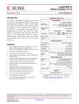 Xilinx DS215 LogiCORE IP Binary Counter, Data Sheet