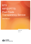 MiFID PTTS: Post-Trade Transparency Service