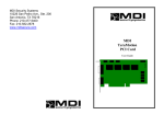 MDI TeraMotion PCI Card