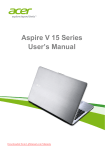 Acer Aspire V3-572 User Guide Manual