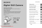 sony cyber-shot dsc-f717 User guide manual operating instructions