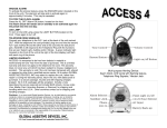 Access 4 “Instruction Manual”