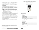 DATA LOGGING RAIN GAUGE RG3 and RG3