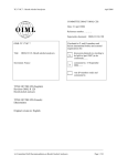 TITLE OF THE CD (English): Revision OIML R 126 TITLE OF THE