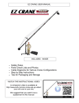 EZ Crane Instructions and Safety