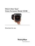 VS100 Vision Screener, User Manual
