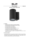 AEDI WALL GLOBUS 2x6WHITE TWIN user manual