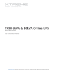 TX90 6kVA & 10kVA User`s Manual