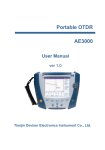 Portable OTDR AE3000 User Manual