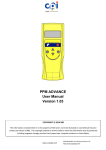 PPM Advance User Manual