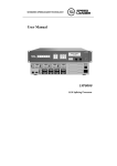 LVP8000 User manual