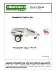 View Owner`s Manual - COMPANION Trailers