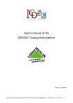 User`s manual of the DESADV Testing Web platform - Plate