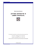 AFTER EFFECTS 5 USER MANUAL - UITS