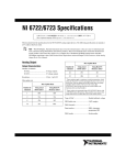 NI 6722/6723 Specifications
