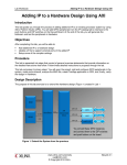 Adding IP to a Hardware Design Using AXI