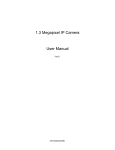 1.3 Megapixel IP Camera User Manual