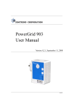 PowerGrid 903 User Manual