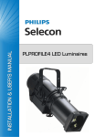 PLPROFILE4 LED Luminaire - Installation & User`s