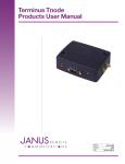 User Manual - Janus Remote Communications