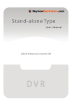 Skyview Electronics DVR User Manual (English)