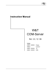 W&T COM-Server - Wiesemann & Theis GmbH