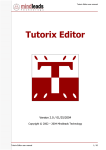 Tutorix Editor User Manual