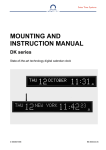 MOUNTING AND INSTRUCTION MANUAL DK