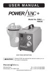 PM63 PowerVac+ Intermittent Aspirator User Manual