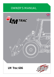 OWNER`S MANUAL LM Trac 686 - Oy LAI