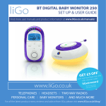 BT Baby Monitor 250 - User Manual