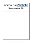 User manual 2.0 DOKOM CS