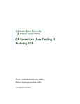 GP Inventory User Testing & Training SOP