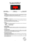 User manual ALFA(NET) 35 Cool/Defrost Thermostat.
