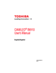CAMILEO BW10 User`s Manual