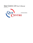 Que Centre 2.0 User`s Manual
