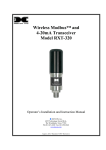 Wireless Modbus™ and 4-20mA Transceiver Model RXT-320