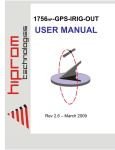 1756HP-GPS-IRIG-OUT User Manual
