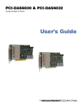 PCI-DAS6030 & PCI-DAS6032 User`s Guide