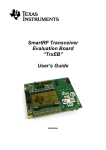 SmartRF Transceiver Evaluation Board User`s