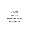 DWL-120 User`s Manual