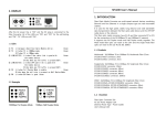 3. DISPLAY 1. INTRODUCTION SFC200 User`s Manual