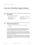 Overview of the Heat Capacity System