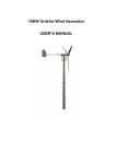 10KW Grid-tie Wind Generator USER`S MANUAL