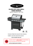 64,000 BTU GAS GRILL USER MANUAL