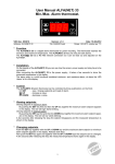 User Manual ALFA(NET) 33 Min./Max. Alarm thermostat.