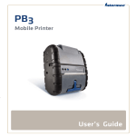 PB3 Mobile Printer User`s Guide