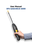 User Manual SF6 GASCHECK 6000 EN